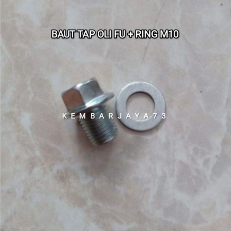 BAUT TAP OLI FU BAUT TAP OLI SATRIA FU PLUS RING M12 DRAT HALUS