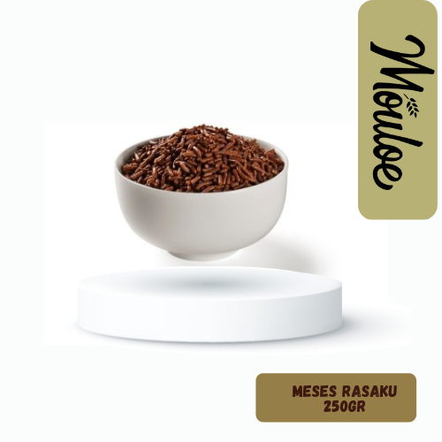 

MESES RASAKU REPACK 250GR | Mouloemart | meses untuk topping kue
