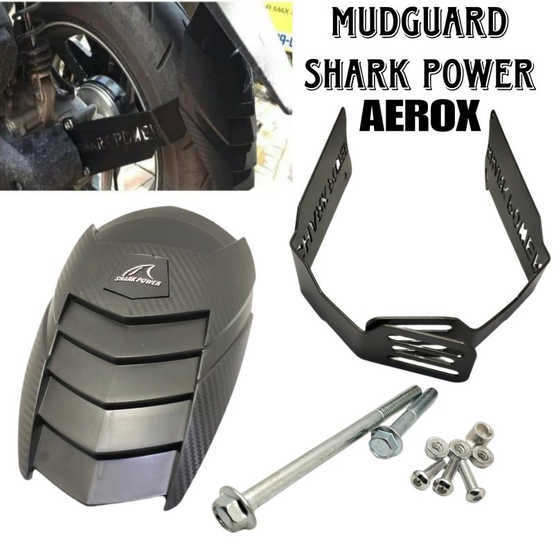 mudguard shark power AEROX/ mudguard shark power penahan lumpur