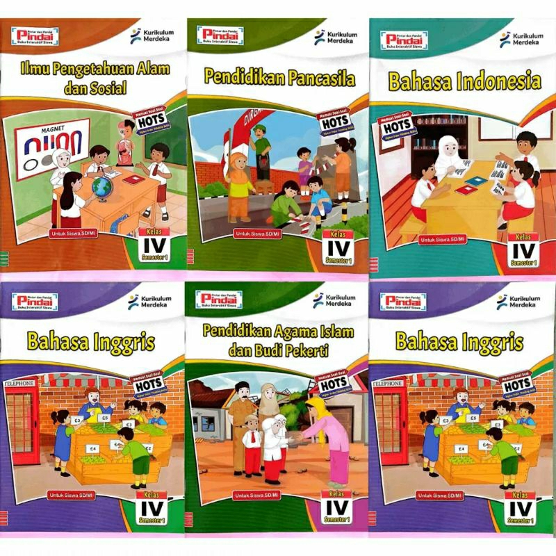 buku LKS pindai untuk sd mi kls 4 semester 1 kurikulum merdeka TA 2022-2023 HOT terbaru