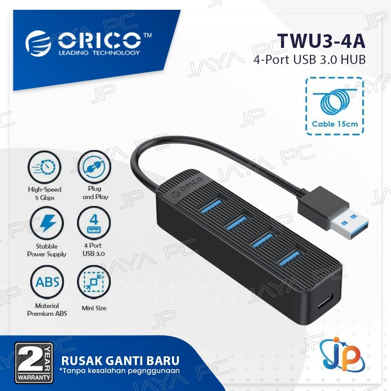 Orico TWU3-4A 4 Ports USB-A 3.0 HUB Expansion