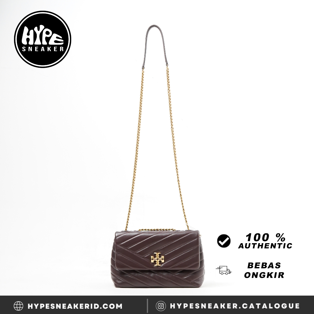 Tas TB KIRA BROWN GHW SHOULDER BAG SMALL 100% ORIGINAL