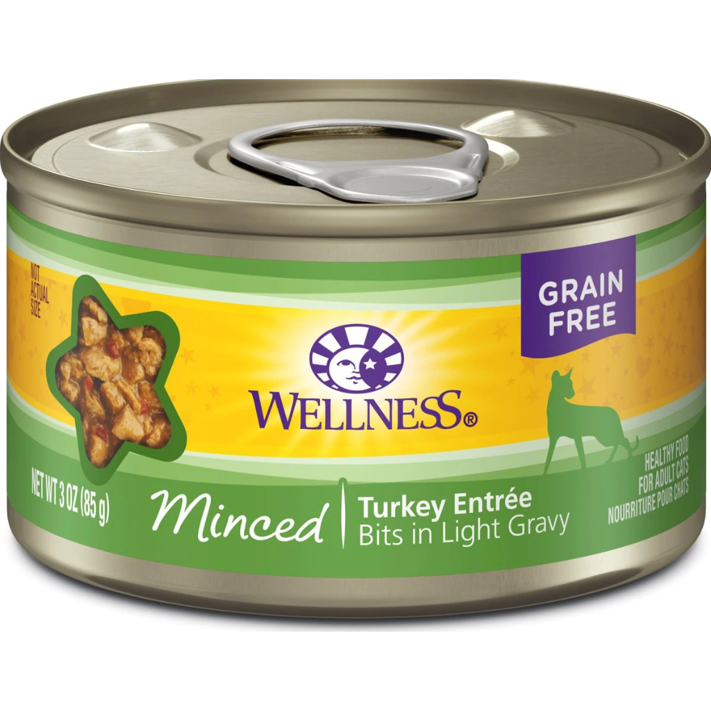 Wellness Minced Turkey Entree Cat Food 3oz