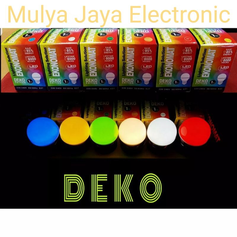 Lampu Tidur Ekonomat Lampu LED Ekonomat Lampu Warna 1watt