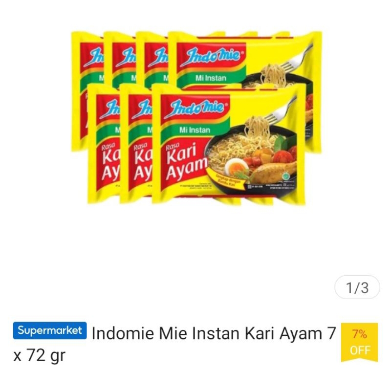 

indomie kari 85gx5pcs promo