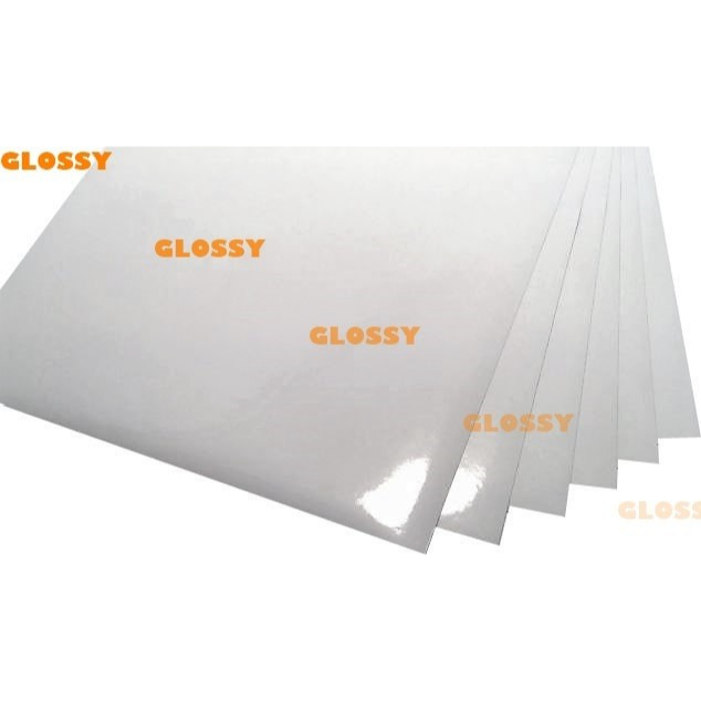 

ghg STICKER VINYL GLOSSY A4 130 gsm / STIKER VINIL GLOSSY A4 130 g
