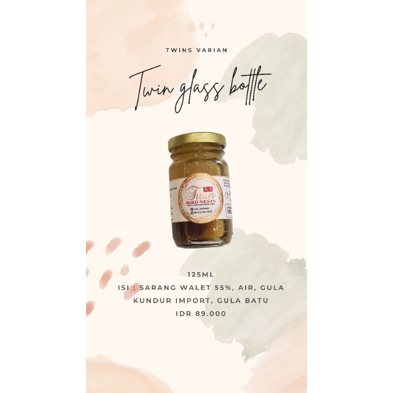 

twin birdnests sarang burung walet original tanpa kimia tanpa pengawet tanpa pemanis