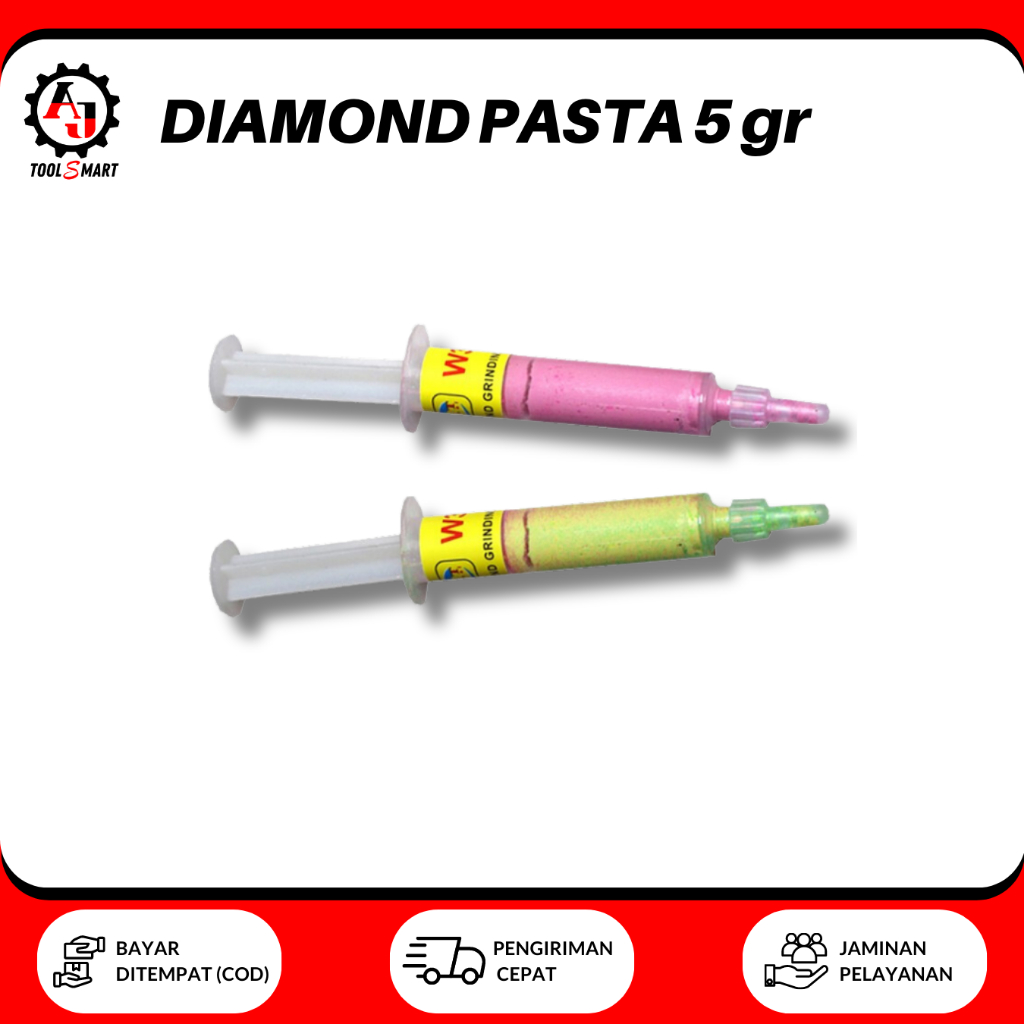 Diamond Pasta CPT National 5 Gr Diamond Polishing Lapping Paste Set Suntikan Pasta Compound Diamond