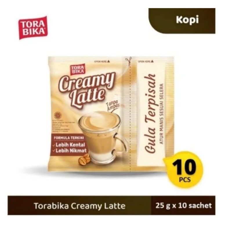 

Torabika Creamy Latte 25gr - Renceng isi 10