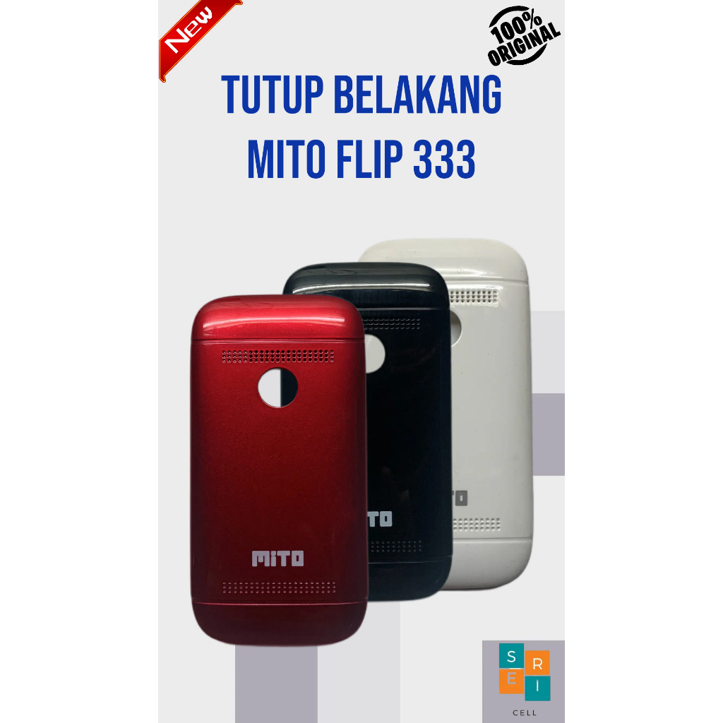 Casing Battery Cover Tutup Belakang MITO 333 Flip Original