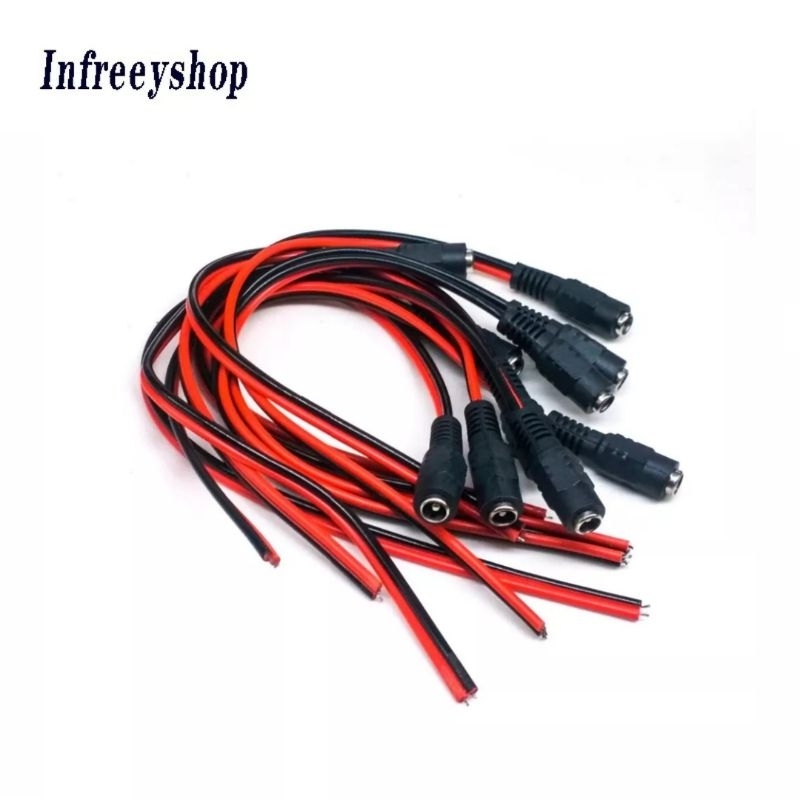 KABEL JACK DC FEMALE UNTUK CCTV COLOKAN DC FEMALE DENGAN KABEL
