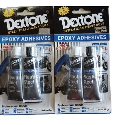 

Lem besi epoxy dextone biru 48gram(2 jam)