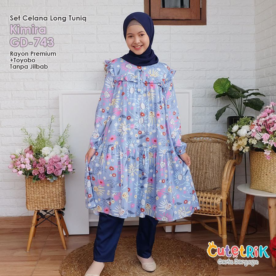 SET CELANA LONG TUNIQ KIMIRA