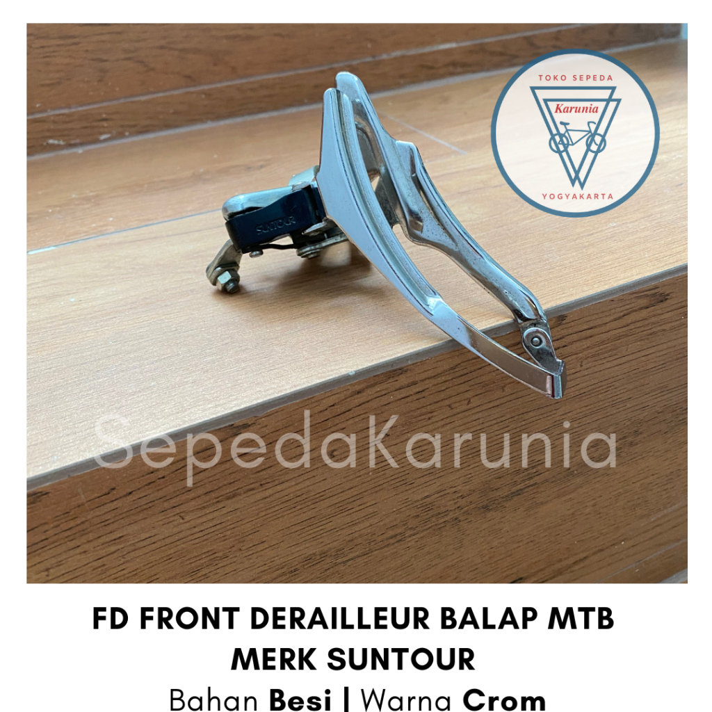 FD Front Derailleur 3 Speed Tarikan Bawah Balap MTB Merk Suntour