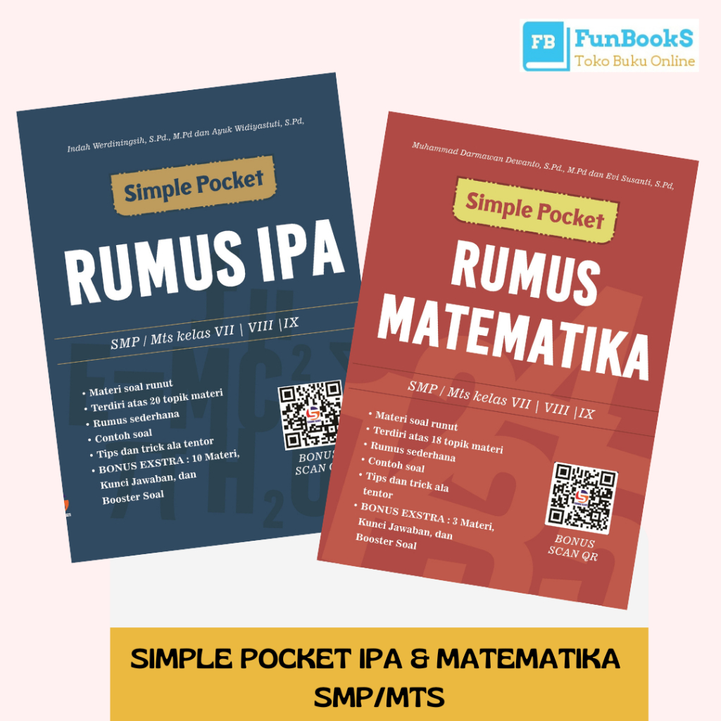 BUKU RUMUS SMP - SIMPLE POCKET MATEMATIKA & IPA SMP/MTS
