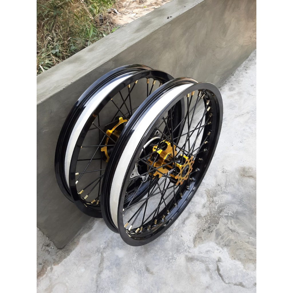 velg set crf ukur 160 185 velk semi cacing crf ring 17 wheelset herex crf tanpa ban