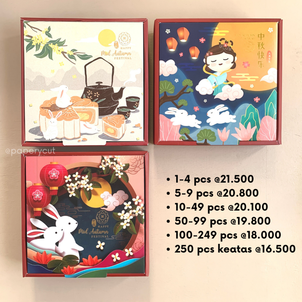 

Box Dus Kotak Packaging Kue Bulan Mooncake Mid Autumn Festival
