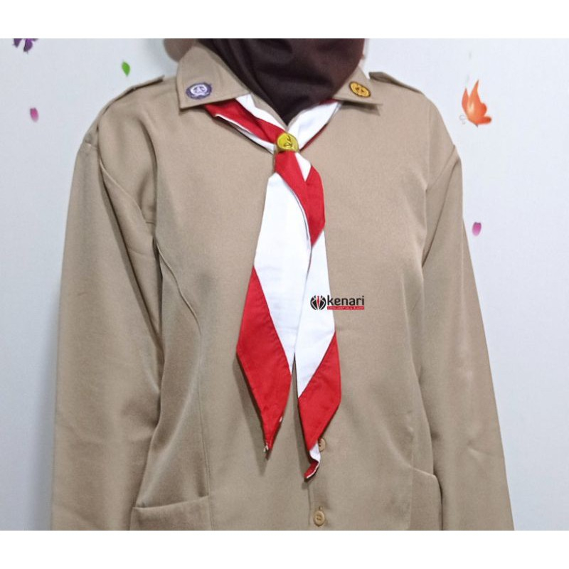 Kacu pramuka / Hasduk pramuka / Dasi pramuka Panjang 120cm Kacu SMP SMA