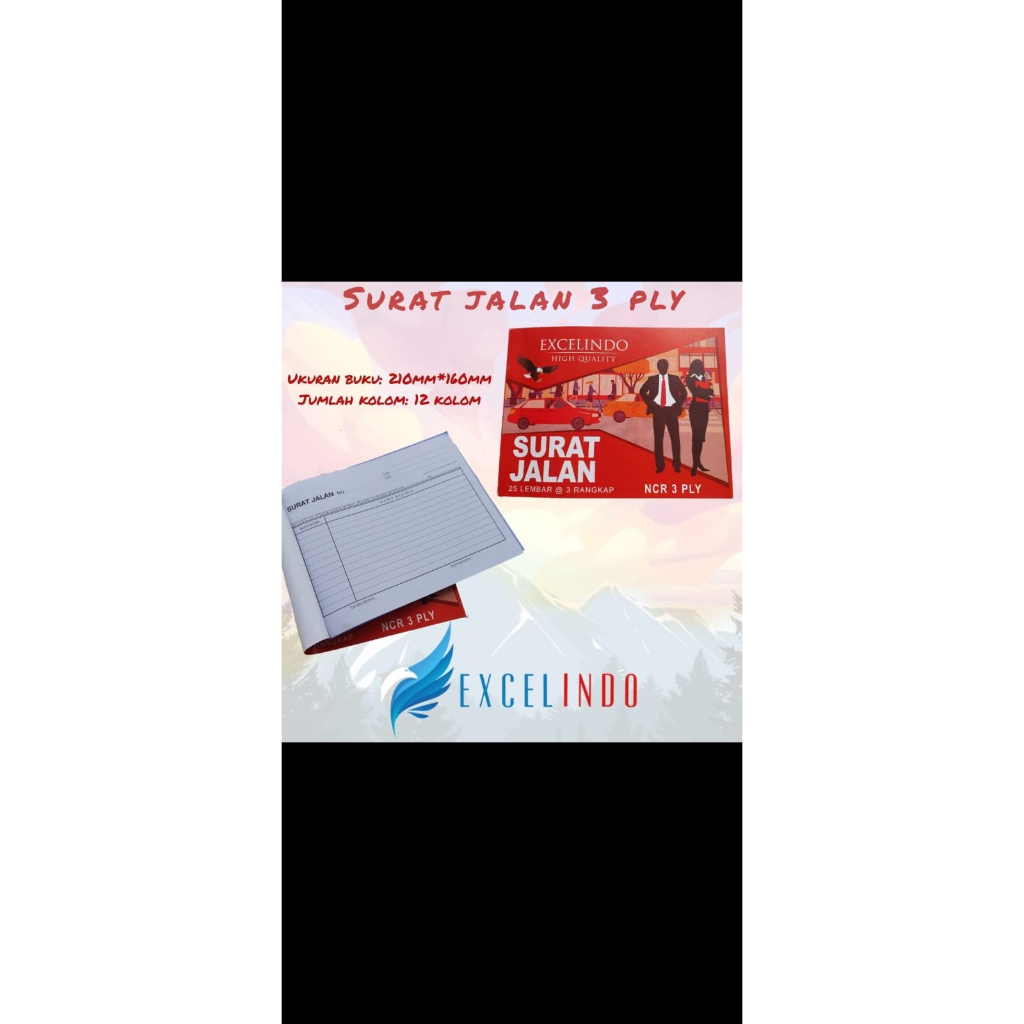 

Surat Jalan 3 Ply NCR Excelindo (Kelipatan 10 buku) - Pack