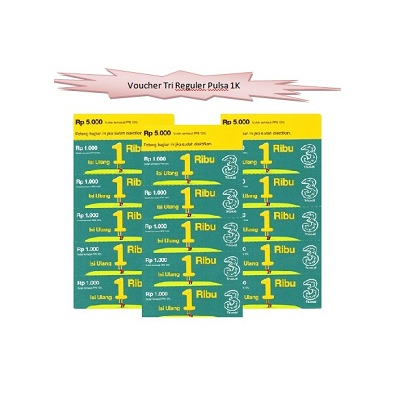 Voucher Tri Pulsa Reguler 1k