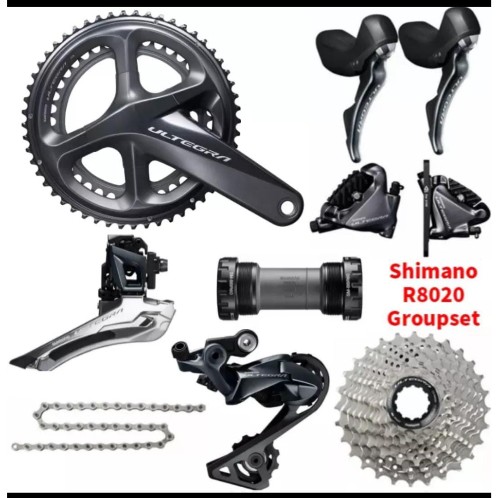 group set ultegra r8020 hidrolik groupset shimano ultegra disc hydraulic