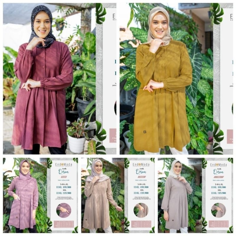 ENDOMODA TUNIK QORINA 1 ATASAN CASUAL PROMO TERLARIS ORIGINAL