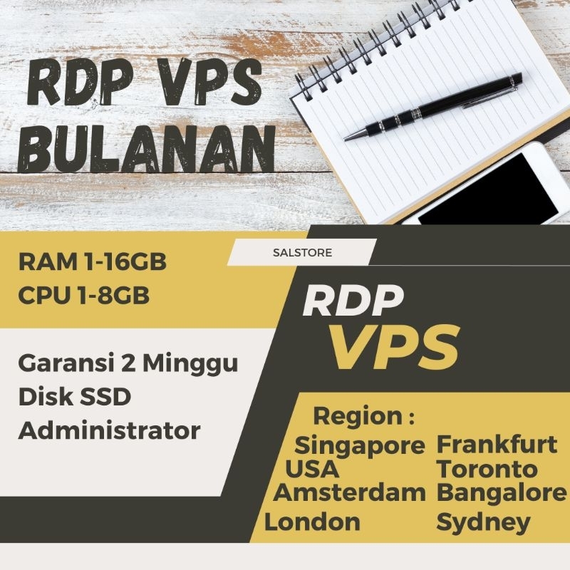 VPS RDP BULANAN SUPPORT EMULATOR