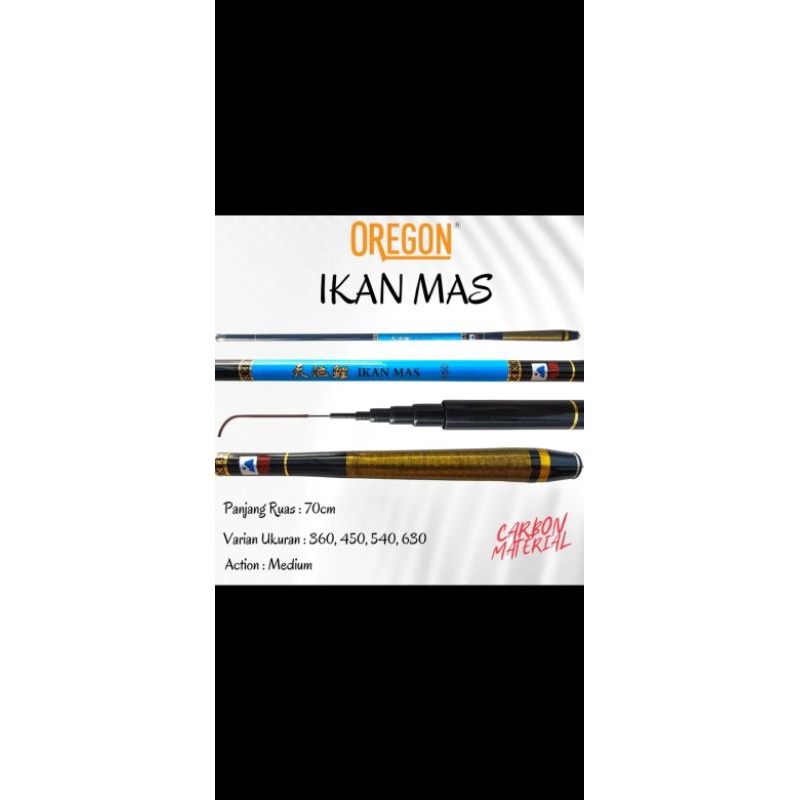 joran tegek oregon ikan mas 450