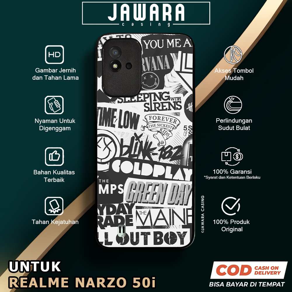 Case Realme Narzo 50i Casing Realme Narzo 50i Jawara Casing [MSCB] Case Glossy Case Aesthetic Custom