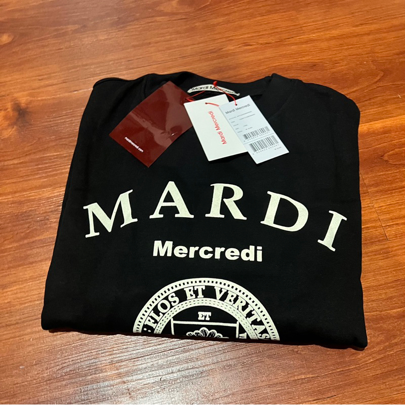 Seeatshirt Mardi Outerwear Mardi Mercredi CN in Black Univ Logo