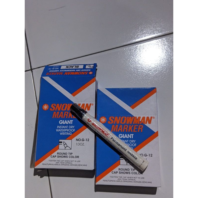 

snowman black permanen
