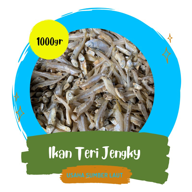 

ikan asin Teri jengki bulat tanpa kepala @1000gr