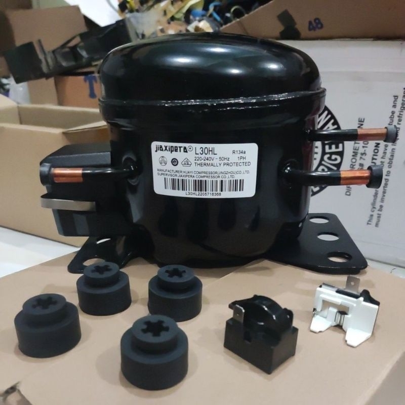 (BARU) Kompresor kulkas 1 pintu 1/8 JIAXIPERA bisa untuk AQUA/sanyo