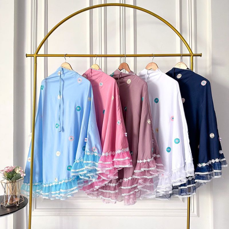 mukena anak Daisy mukena anak tanggung usia 7 sampai 15 tahun