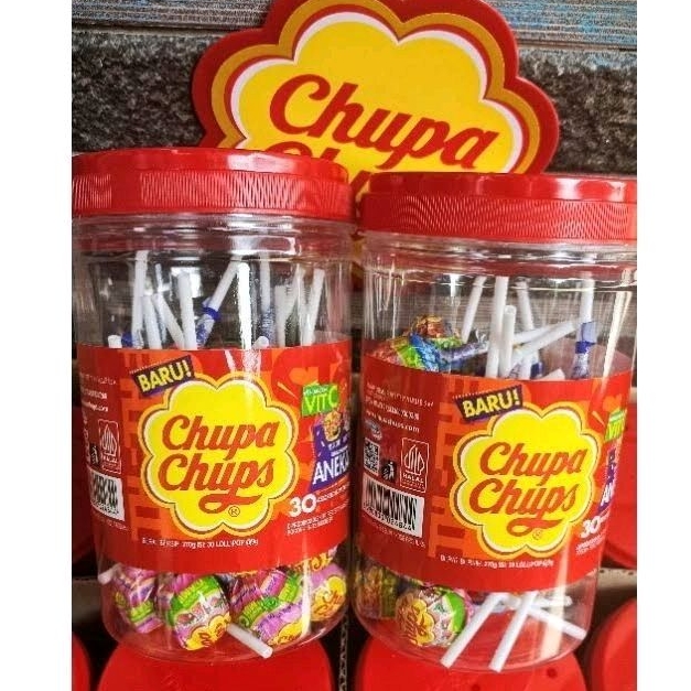 

Chupa Chups Permen Lolipop 1 Toples isi 30