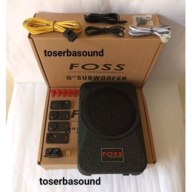 Subwoofer FOSS Kolong Jok 8 inch Aktif Foss Genetic 8in audio mobil