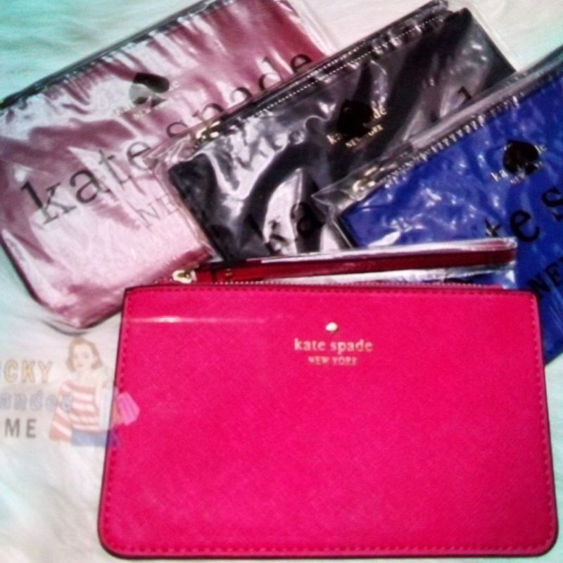 kate spade wrislet pouch black