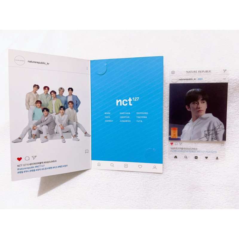 Mark Jaehyun Nature Republic Transparan Photocard NCT 127 PC