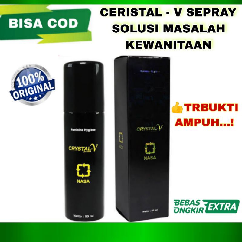 CRYSTAL V SPRAY NASA ORIGINAL - OBAT KEPUTIHAN DAN PERAPAT PAGINA TANPA EPEK SAMPING - OBAT MASALAH 