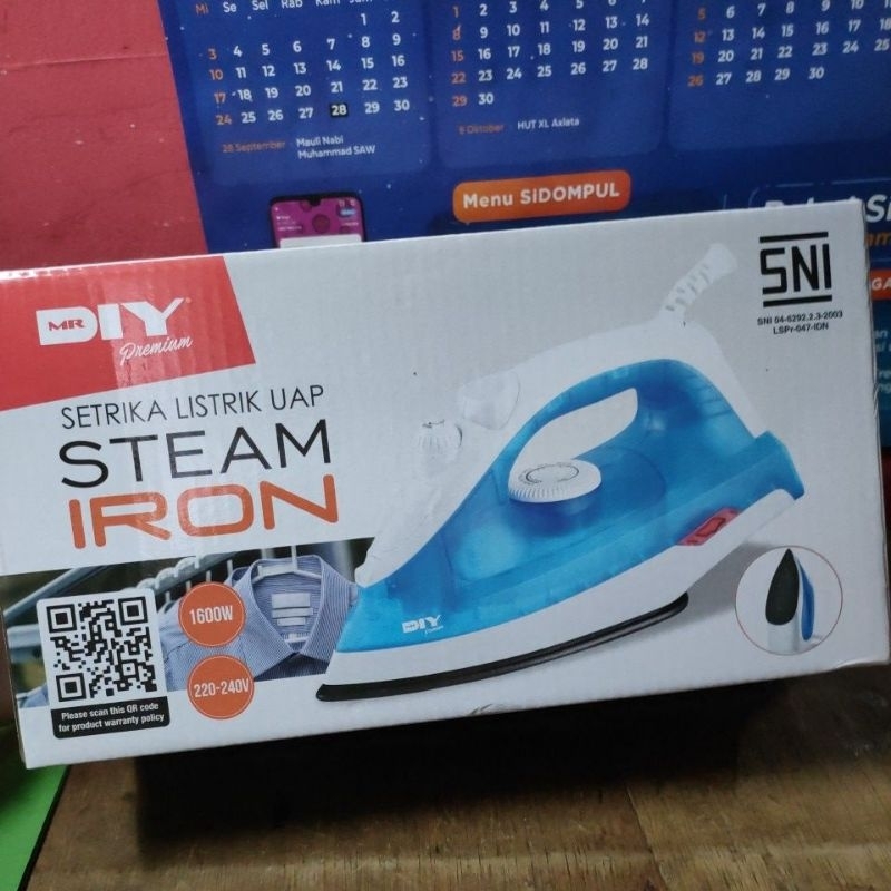 Setrika Listrik Uap STEAM IRON MR.DIY