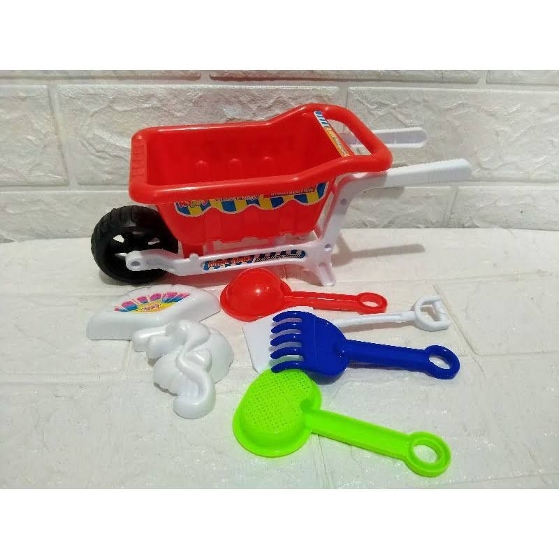 Mainan Anak/Angkong Mini/Mainan pasir/Mainan Gerobak Pasir