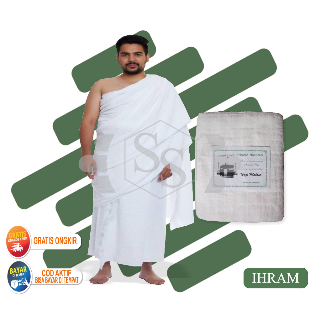 KAIN IHRAM PRIA  BAJU IHRAM DEWASA KAIN IHRAM UMROH IHRAM HAJI DEWASA