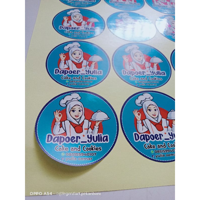 

Cetak Stiker Label Kemasan A3+ + Cut + Custom Cut Sesuai Pola - Free Desain