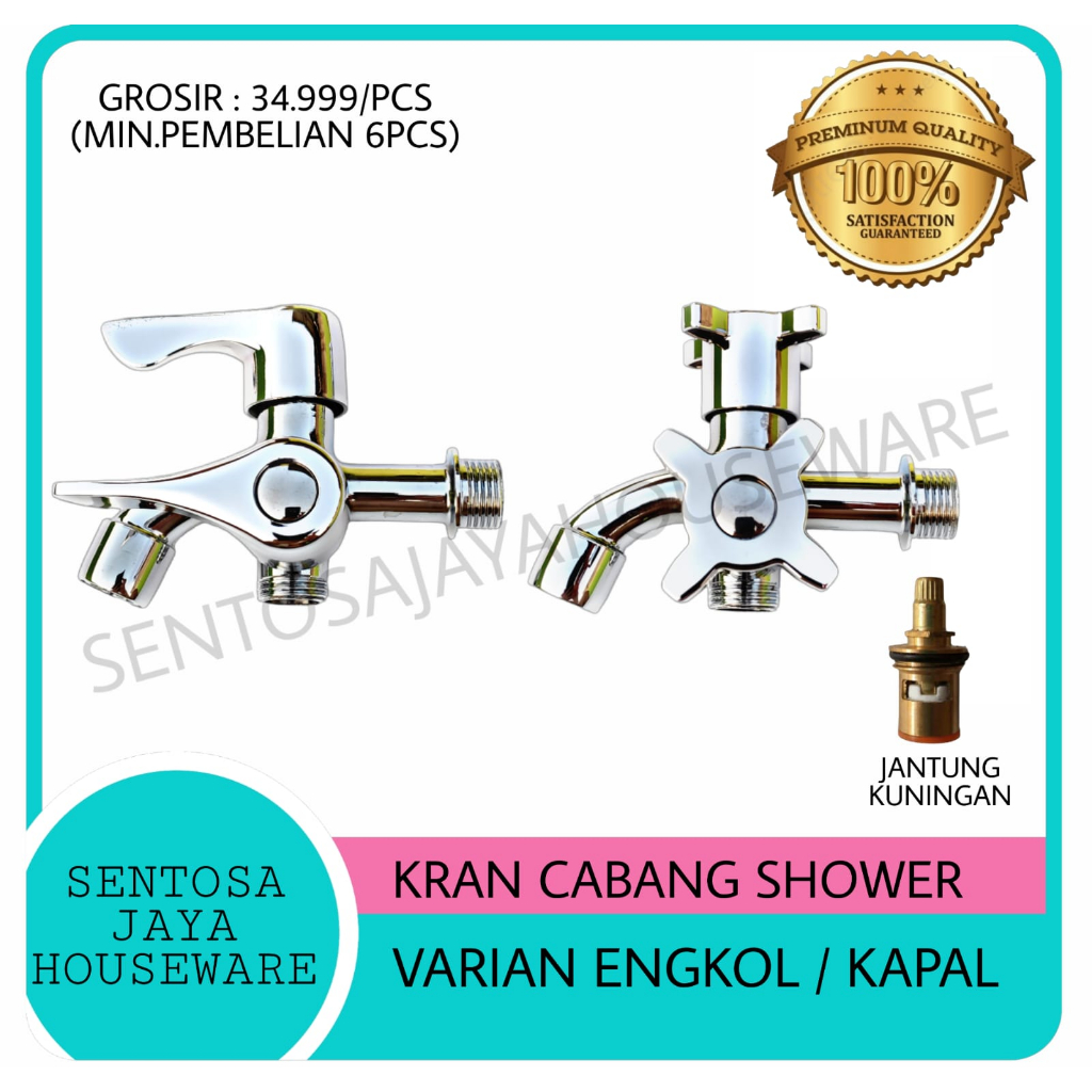 KRAN CABANG SHOWER STAINLESS / KRAN SHOWER DUA / KRAN AIR CABANG DUA