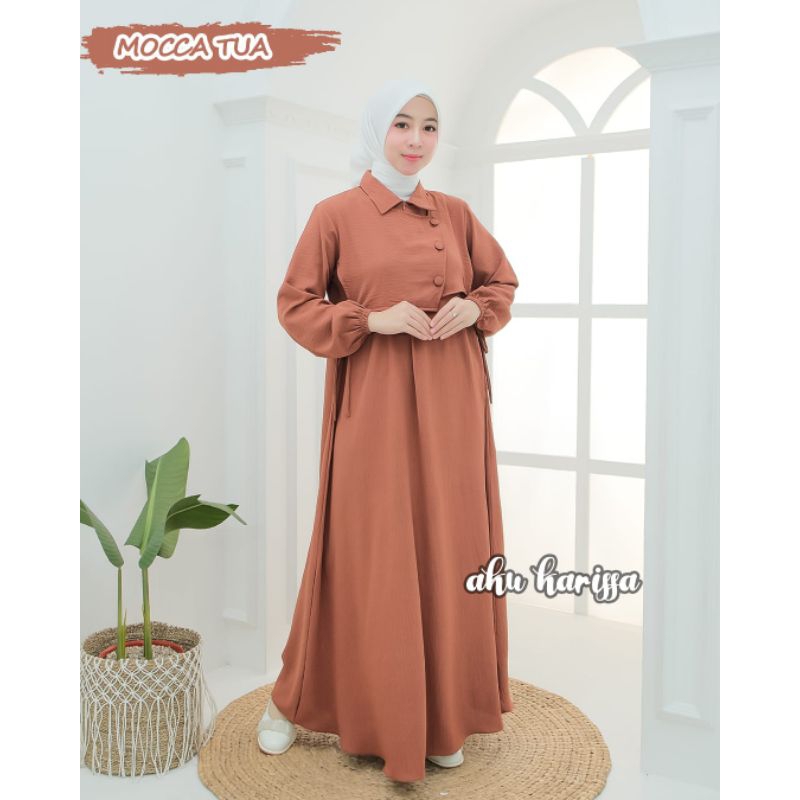 TAMARA DRESS ori AKU KARISSA / GAMIS TAMARA / GAMIS POLOS / GAMIS AKU KARISSA TERBARU / GAMIS CRINGK