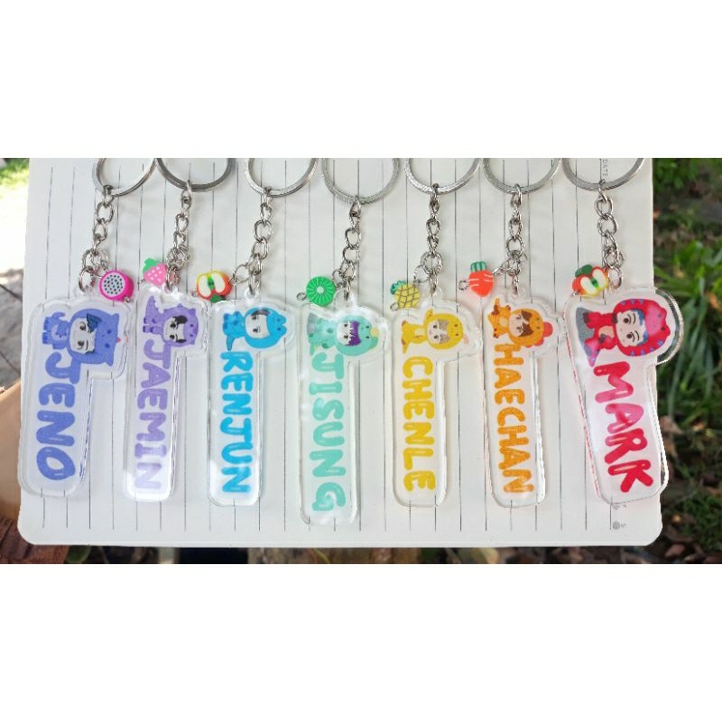 [STOK TERBATAS] NCT-rex Acrylic Keychain/Gantungan kunci akrilik K-Pop NCT Dream X Pinkfong
