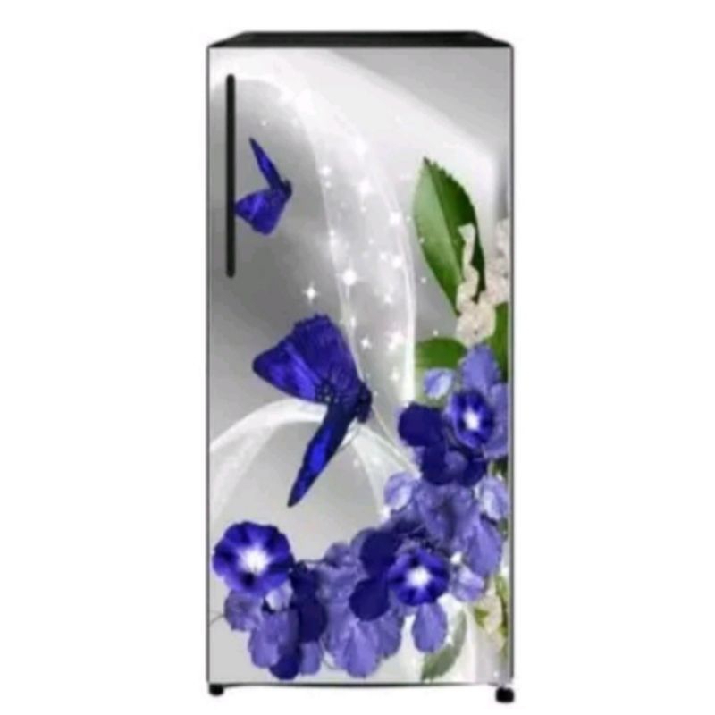 Stiker kulkas 1 pintu warna silver