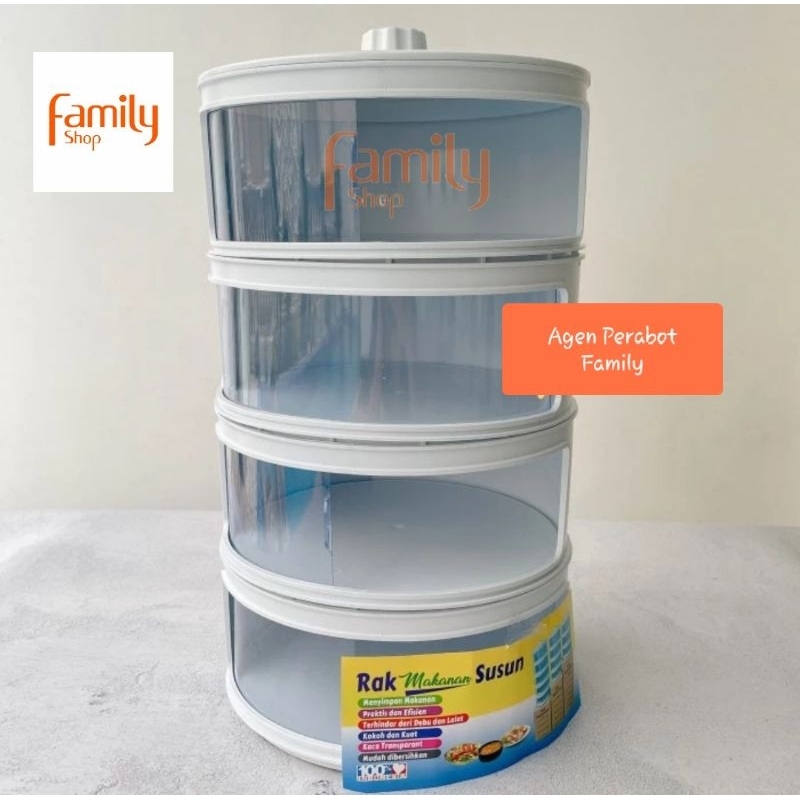 Tudung Saji Rak Makanan Susun 4 Penutup Makanan / Tempat Rak Sayuran 4 Susun