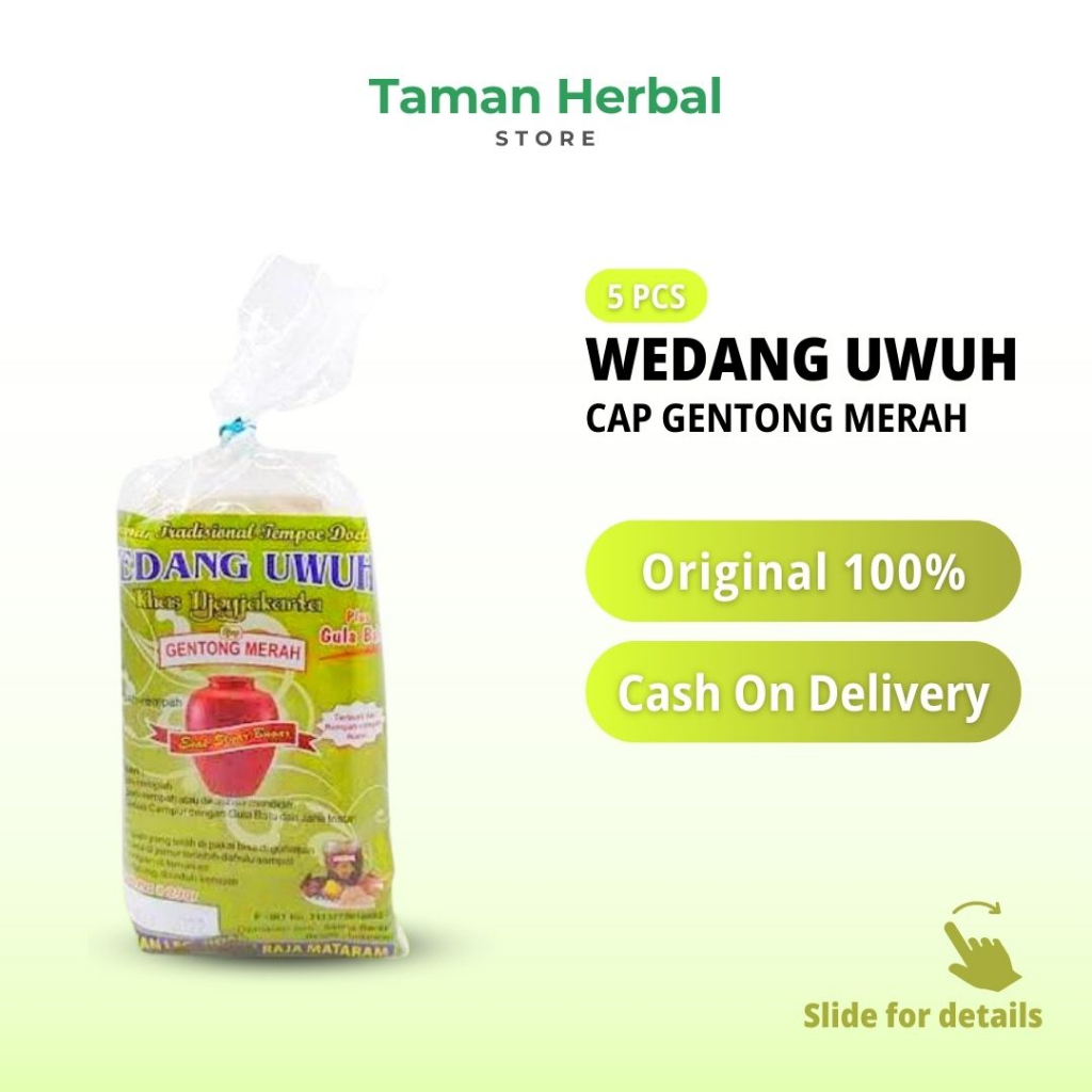 

Wedang Uwuh Cap Gentong Merah Minuman Khas Jogja Expired Date Terbaru | Komplit Gula Batu (Isi 5)