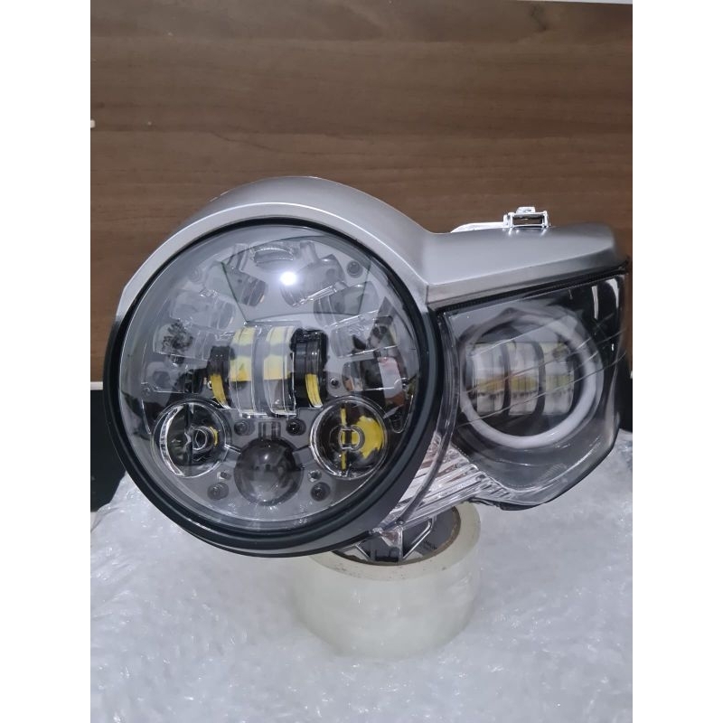 Lampu Tiger Revo pece set lampu daymaker 16 LED dan lampu daymaker mini 3 mata lampu daymaker Tiger 
